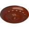 Ekena Millwork Flower Spiral Ceiling Medallion (Fits Canopies up to 2"), Hnd-Painted Firebrick, 12 1/4"OD x 2 1/4"P CM12FLFIF - alternate 3